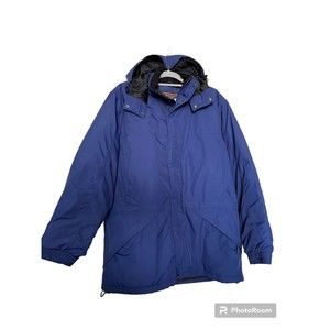 LL Bean blue winter coat size L‎